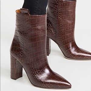 Paris Texas Croc ankle boots